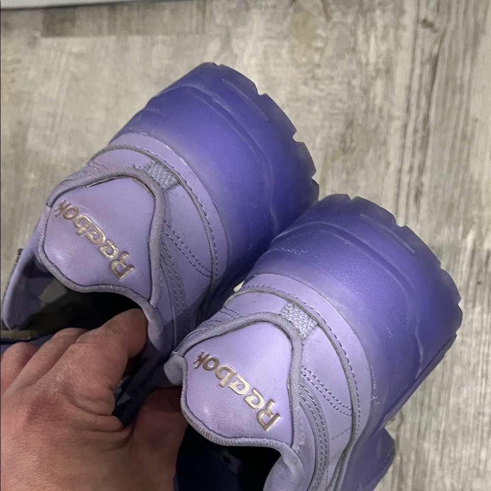 Reebok shoes‎ Cardi B Lavender gym Shoes size 4 sneakers - Picture 5 of 9